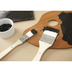 pébéo 3er-Set Gesso und Lack-Spalterpinsel, weiße Synthetikfaser