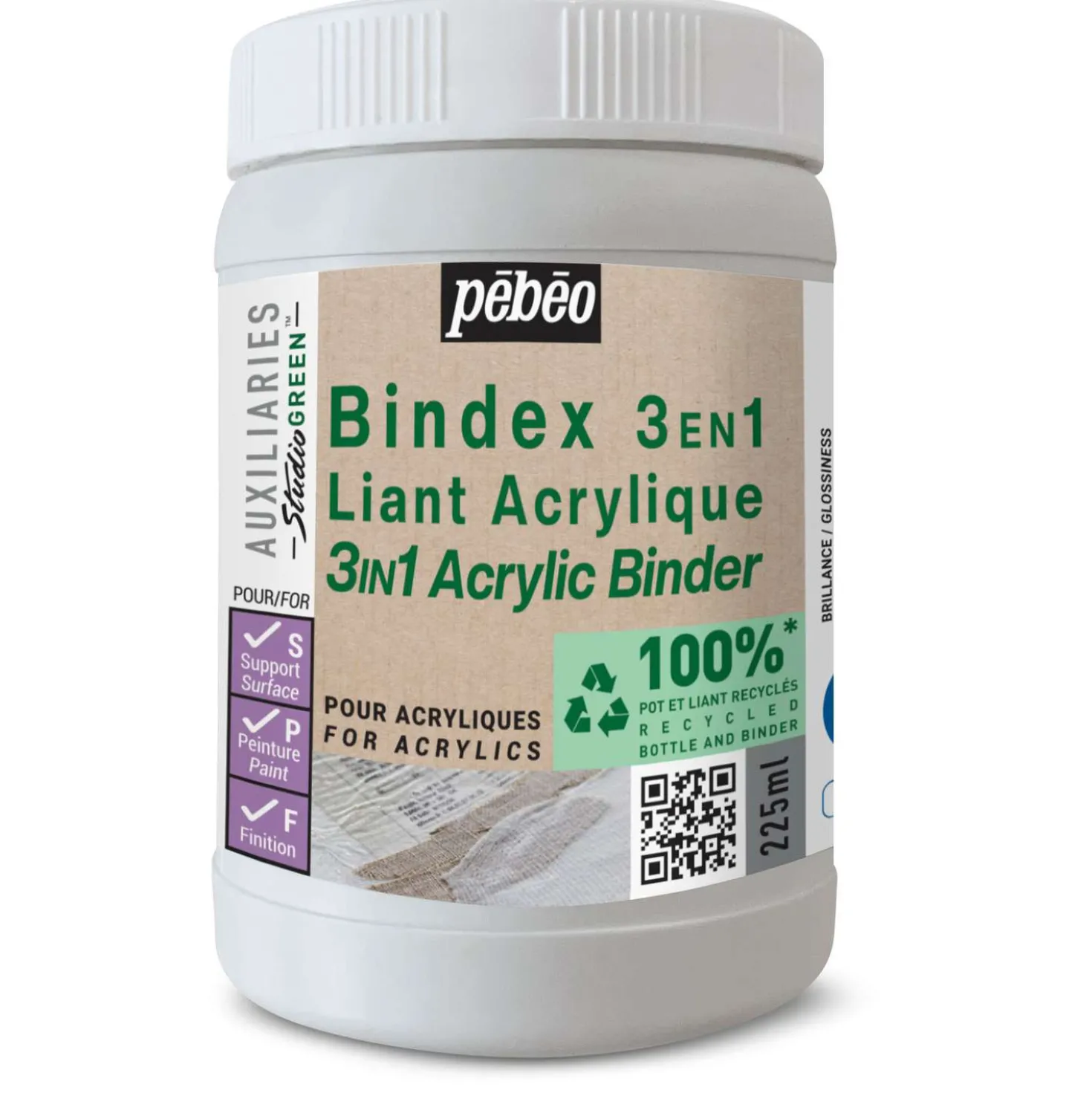 pébéo 3-in-1 Bindex Studio GREEN™, Acrylbinder