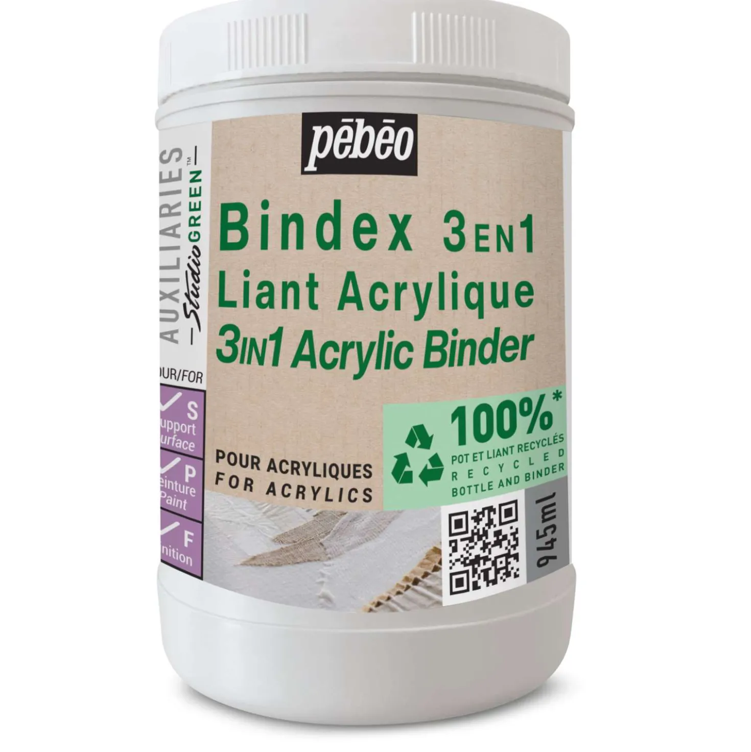 pébéo 3-in-1 Bindex Studio GREEN™, Acrylbinder