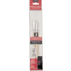 pébéo White Nylon Leimpinsel-Set
