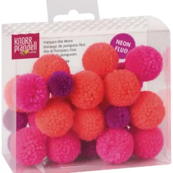 Pompon-Mix "Neon", 30 Stück
