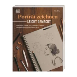 Porträt zeichnen leicht gemacht: Schritt für Schritt von einfachen Formen zu ausdrucksstarken Gesichtern.