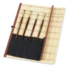Raphaël® Acryl- und Ölpinsel mit Bambusmatte, 4er-Set