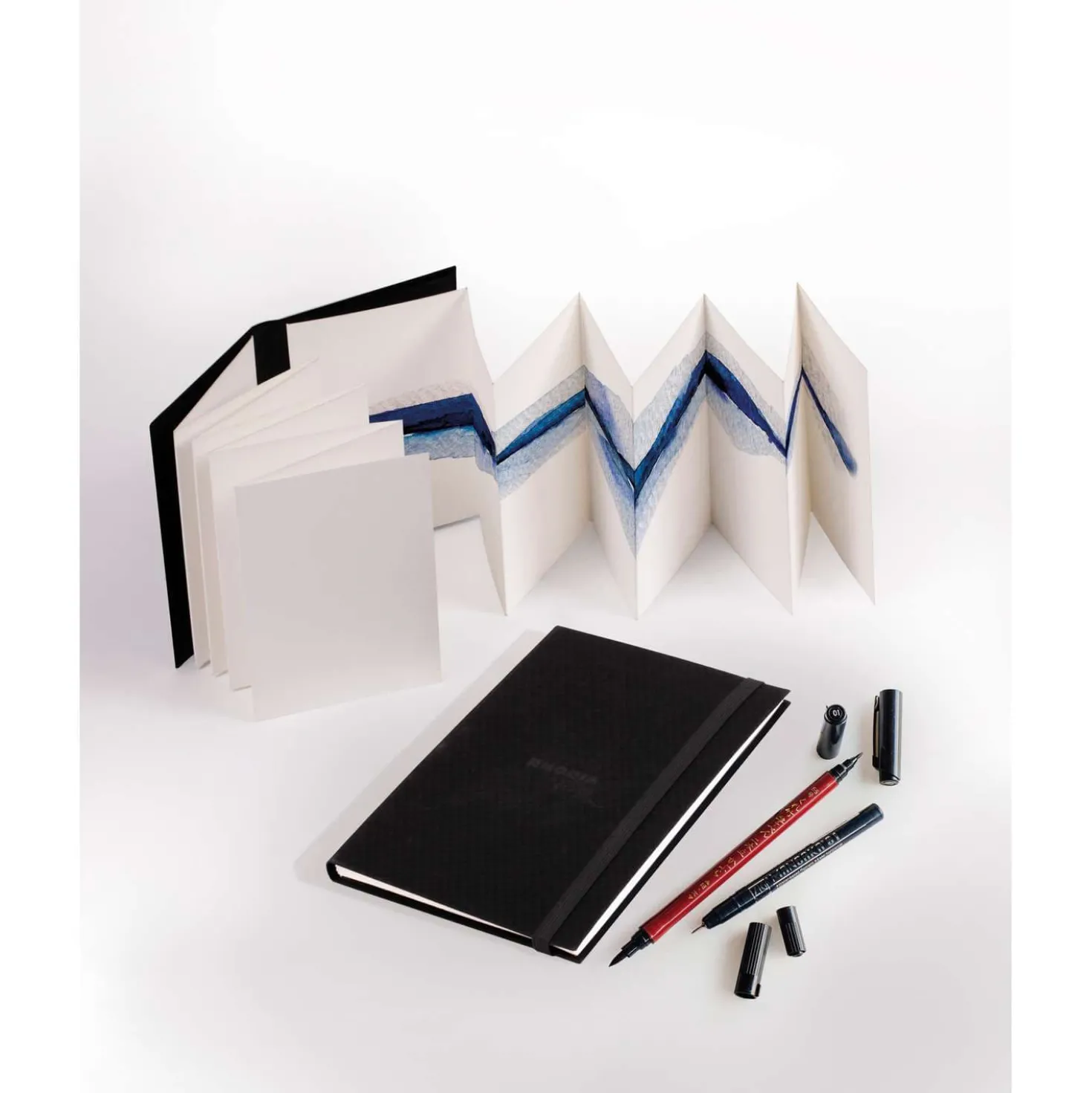 RHODIA TOUCH Aquarell Doppelakkordeon-Skizzenbuch