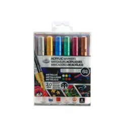 Royal & Langnickel® ACRYLIC MARKER – 6er-Sets, Reversible Tip