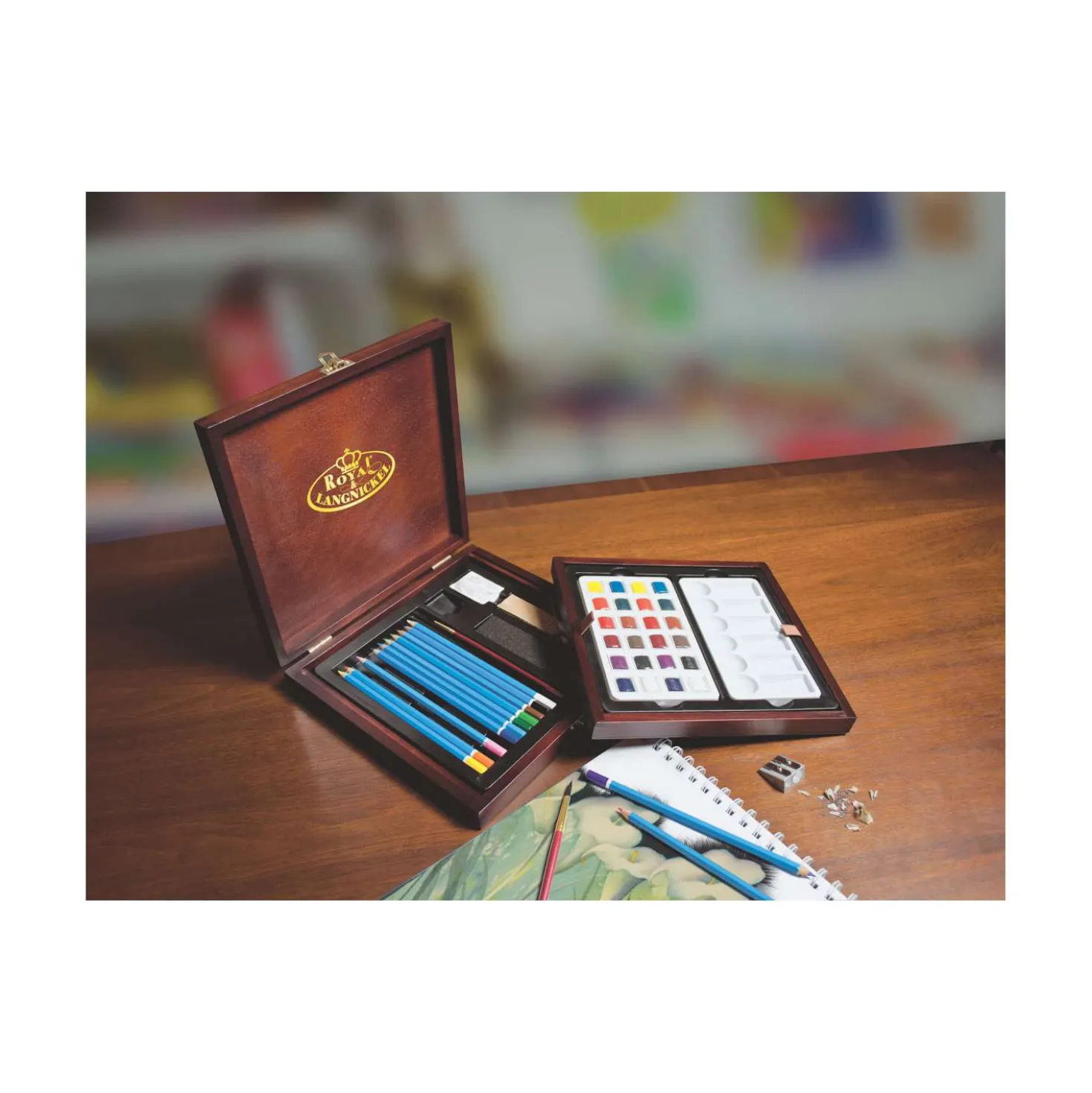 Royal & Langnickel Aquarell-Set im Holzkoffer