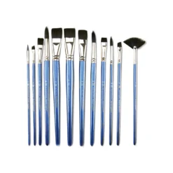 Royal & Langnickel® Black Taklon Pinselset C, 12-teilig