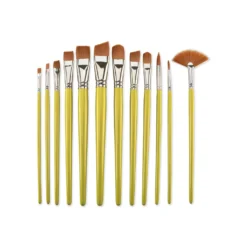 Royal & Langnickel® Brown Taklon Pinselset B, 12-teilig