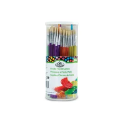 Royal & Langnickel Schweineborsten Schulmalpinsel flach, 144er-Set