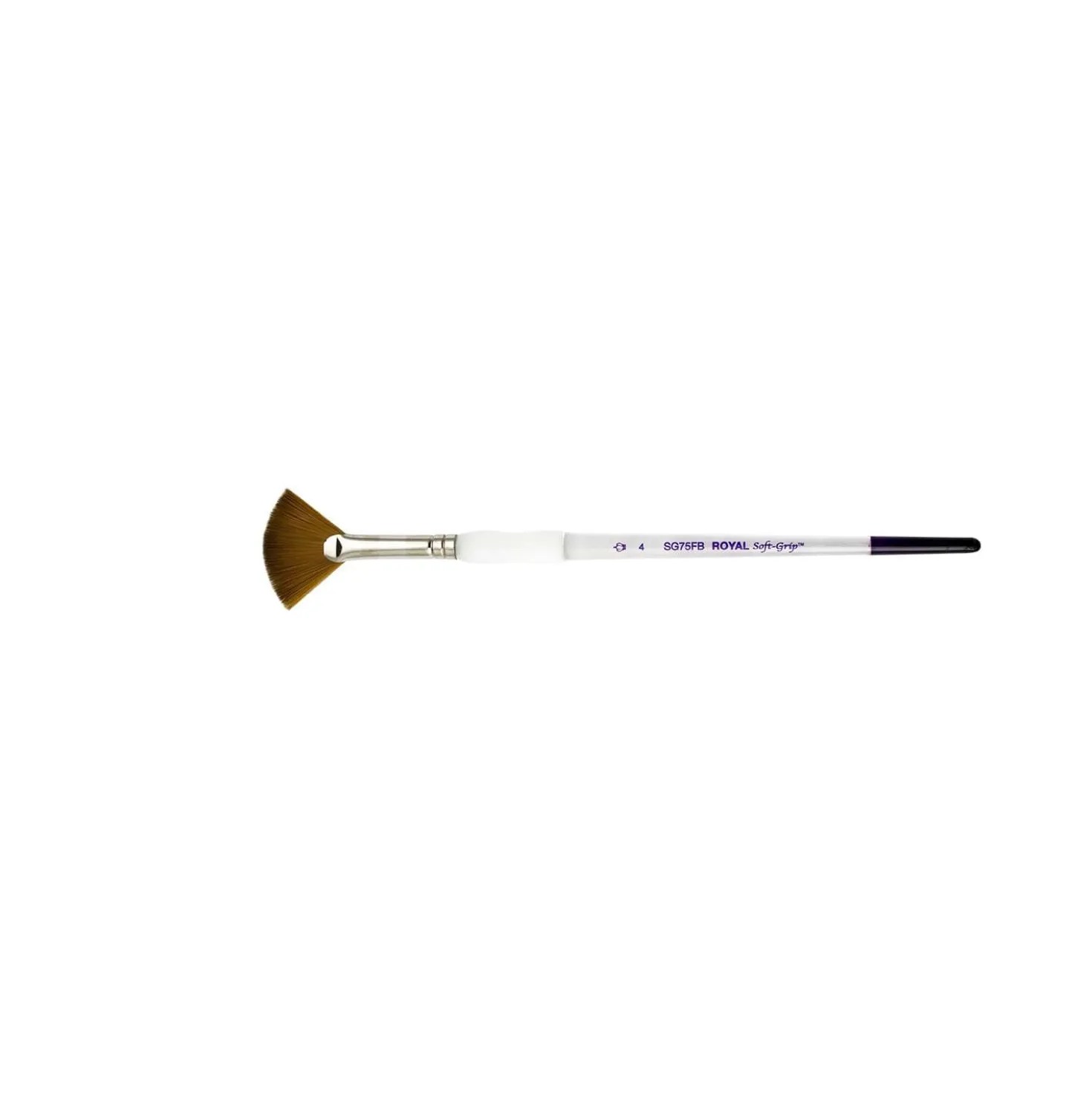 Royal & Langnickel Soft-Grip™ Synthetik-Rotmarderhaarpinsel, SG75FB, Fächer