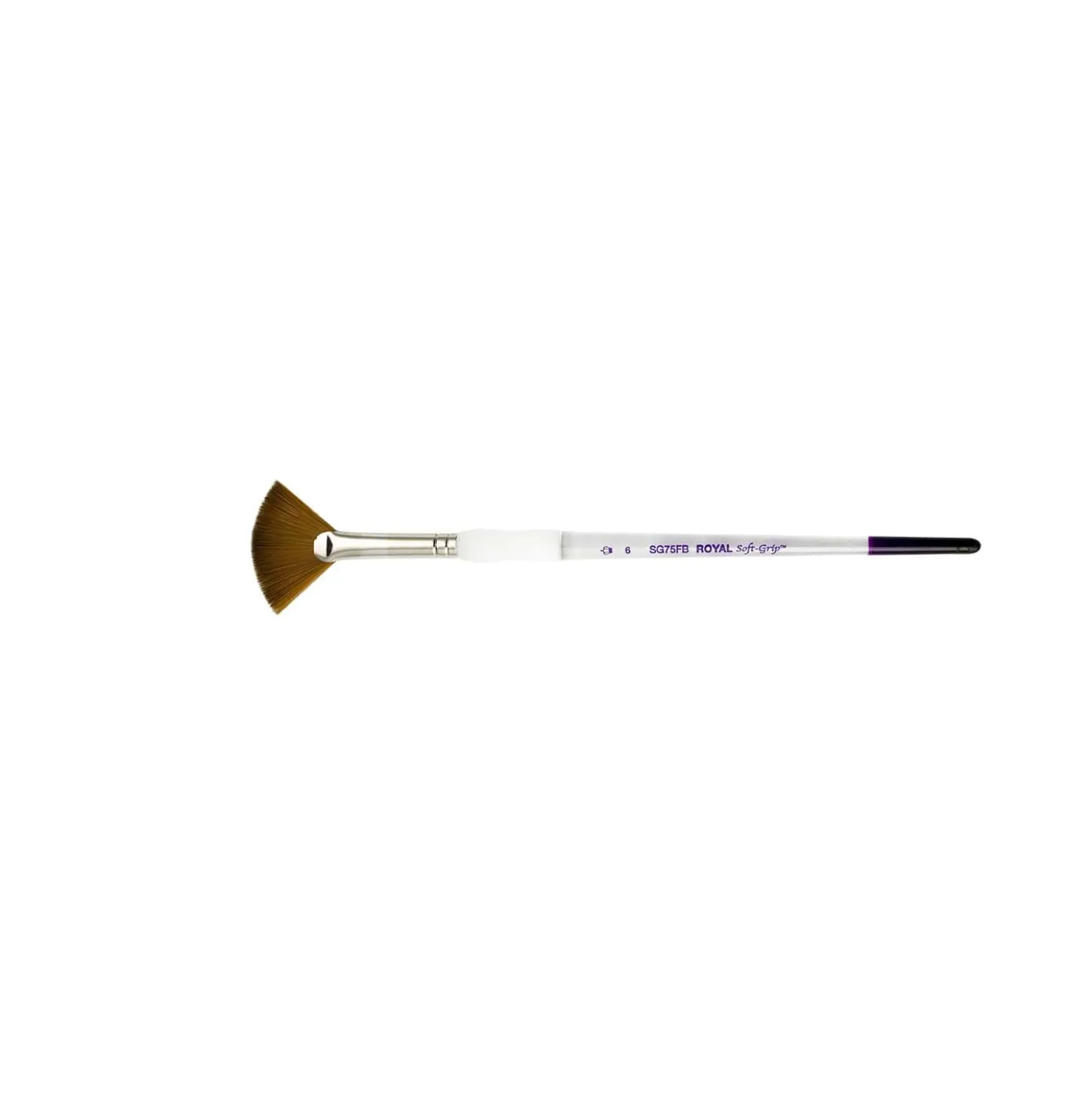 Royal & Langnickel Soft-Grip™ Synthetik-Rotmarderhaarpinsel, SG75FB, Fächer