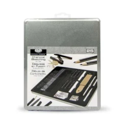 Royal & Langnickel Standard Tin - Charcoal Drawing Set Kohle-Zeichenset