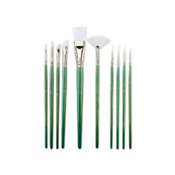 Royal & Langnickel® White Taklon Pinselset C, 10-teilig