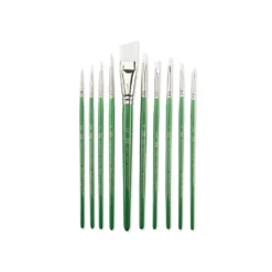 Royal & Langnickel® White Taklon Pinselset B, 10-teilig