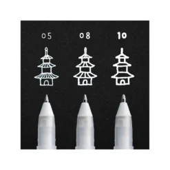 SAKURA® Gelly Roll Basic-3er-Set, Hellweiß