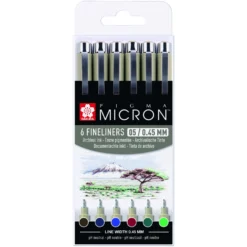 SAKURA® PIGMA® MICRON™ Fineliner 6er-Sets