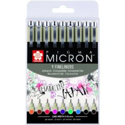 SAKURA® PIGMA® MICRON™ Fineliner Set 9