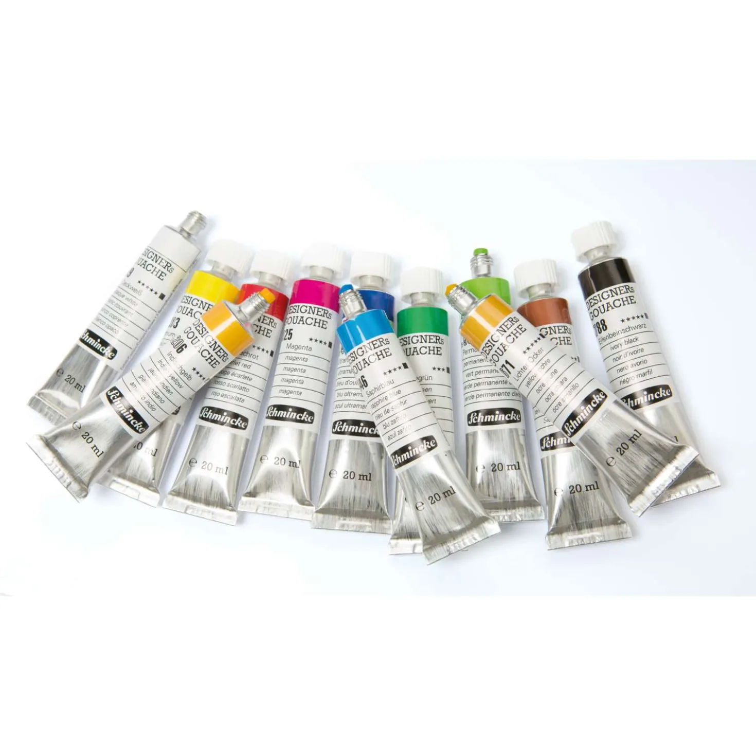 SCHMINCKE DESIGNERs GOUACHE-Set, 12 x 20 ml