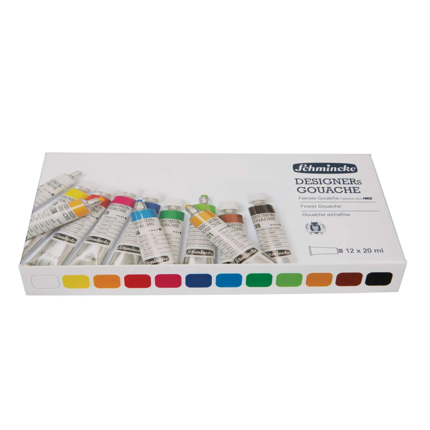 SCHMINCKE DESIGNERs GOUACHE-Set, 12 x 20 ml