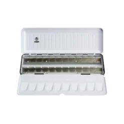 SCHMINCKE HORADAM® Aquarell-Leerkasten, 24 halbe Näpfe