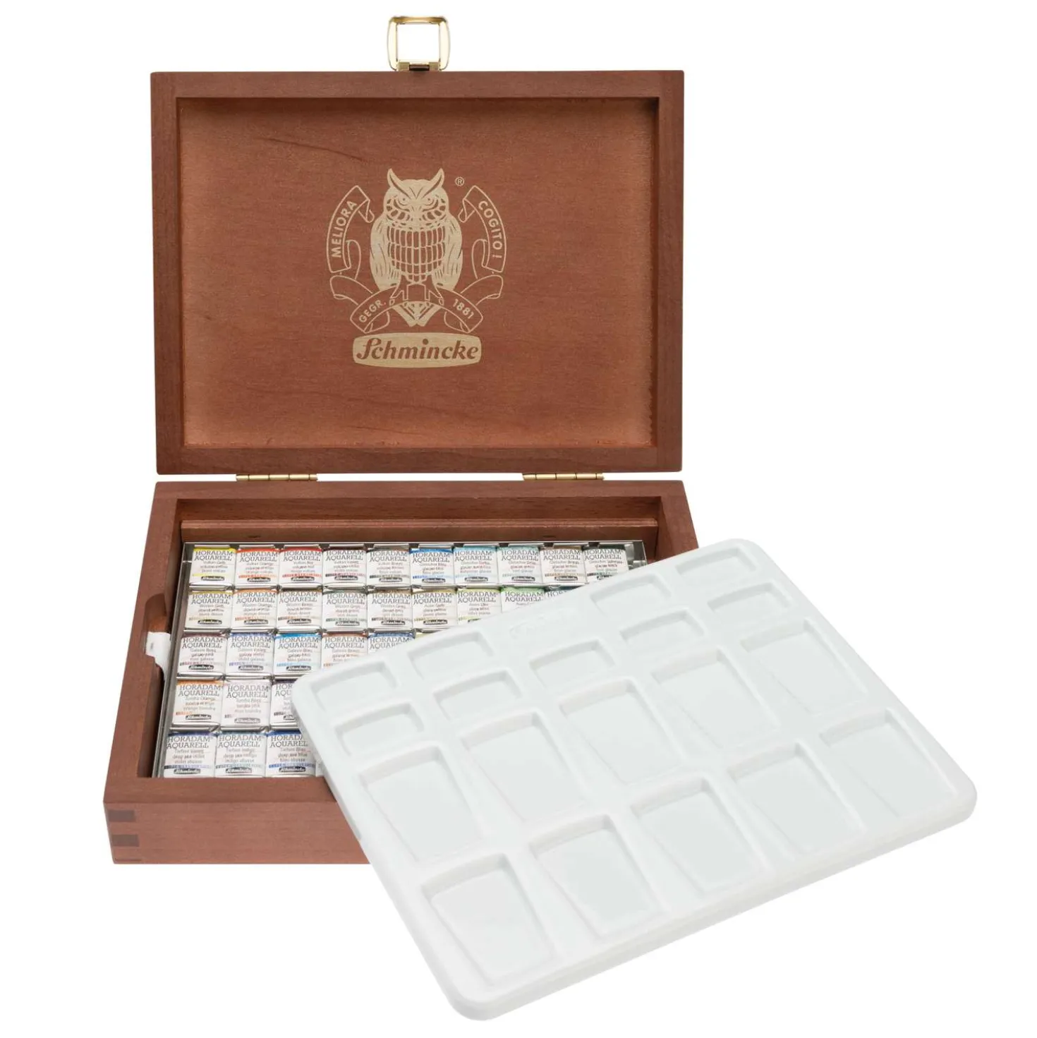 SCHMINCKE HORADAM® AQUARELL SUPER GRANULATION, 50er-Set Holzkasten