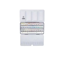SCHMINCKE HORADAM® Feinste Künstler Aquarellfarben, Metallkasten mit halben Näpfchen