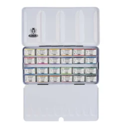 SCHMINCKE HORADAM® Feinste Künstler Aquarellfarben, Metallkästen mit ganzen Näpfchen