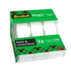 Scotch™ Magic Invisible Klebeband, 3 Abroller + 3 Rollen