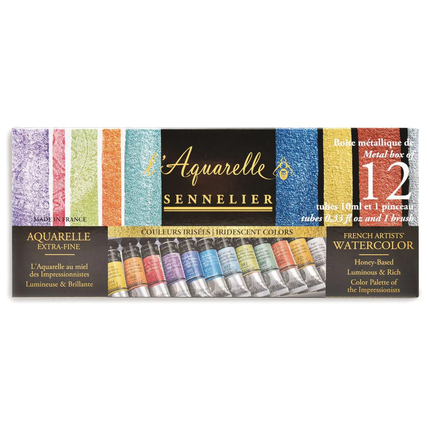 SENNELIER extrafeine Aquarellfarben-Sets, irisierende Farben