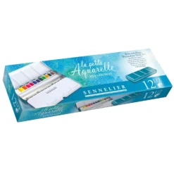 SENNELIER La Petite Aquarelle Set in der Metallbox, 12 halbe Näpfe