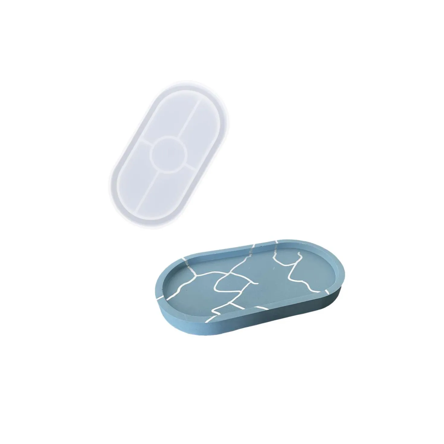 Silikonform Oval