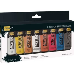 SOLO GOYA Acrylic Acrylfarbe Effect Colors 8er-Set