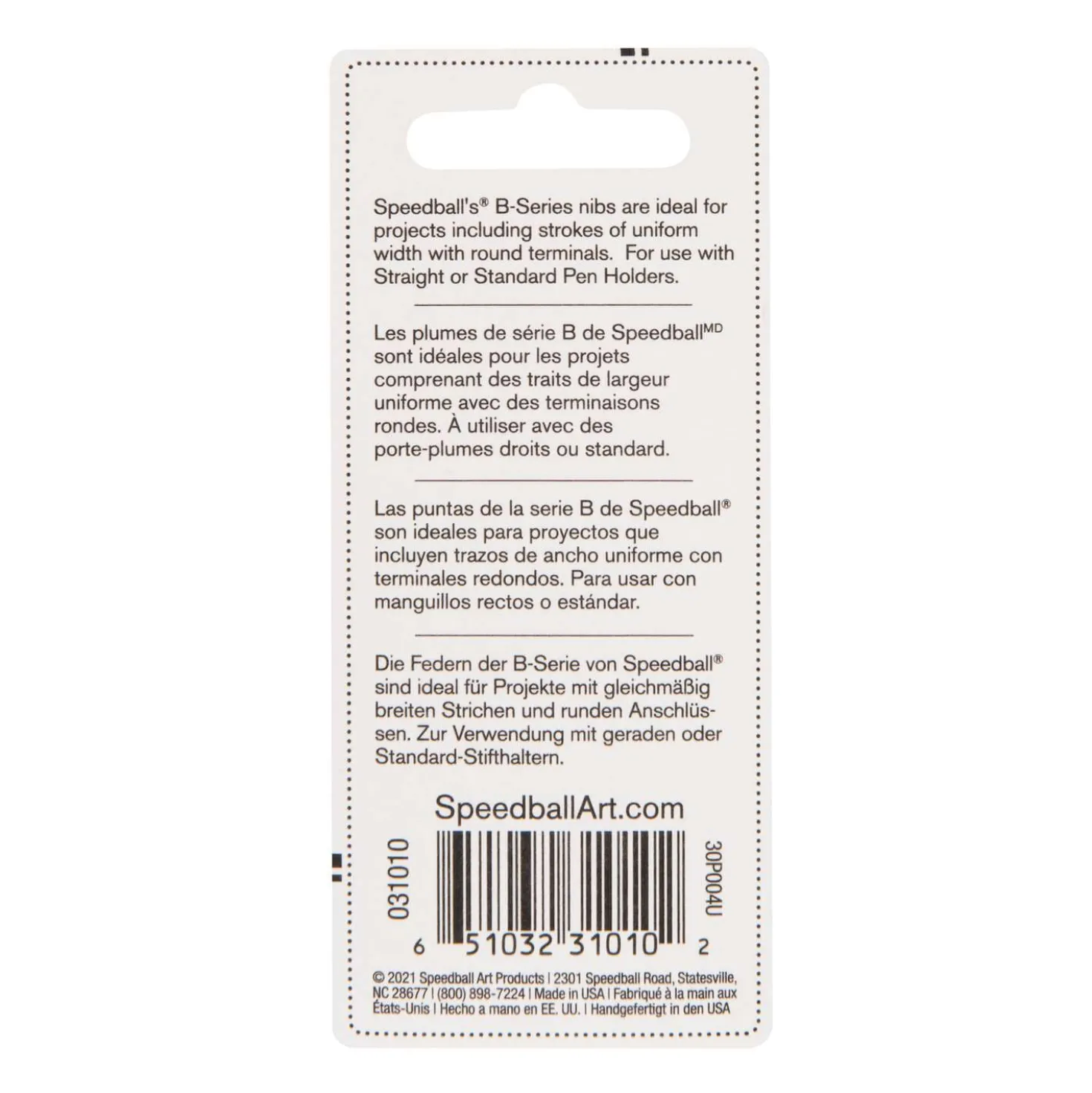 Speedball® B-Serie Schreibfeder 2er-Sets, rund