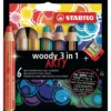 STABILO® ARTY woody 3 in 1 Etuis mit Spitzer