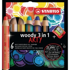 STABILO® ARTY woody 3 in 1 Etuis mit Spitzer