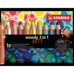 STABILO® ARTY woody 3 in 1 Etuis mit Spitzer