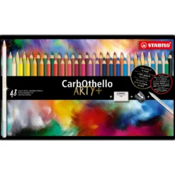 STABILO® CarbOthello ARTY+ Pastellstifte, Metalletuis