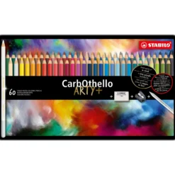 STABILO® CarbOthello ARTY+ Pastellstifte, Metalletuis