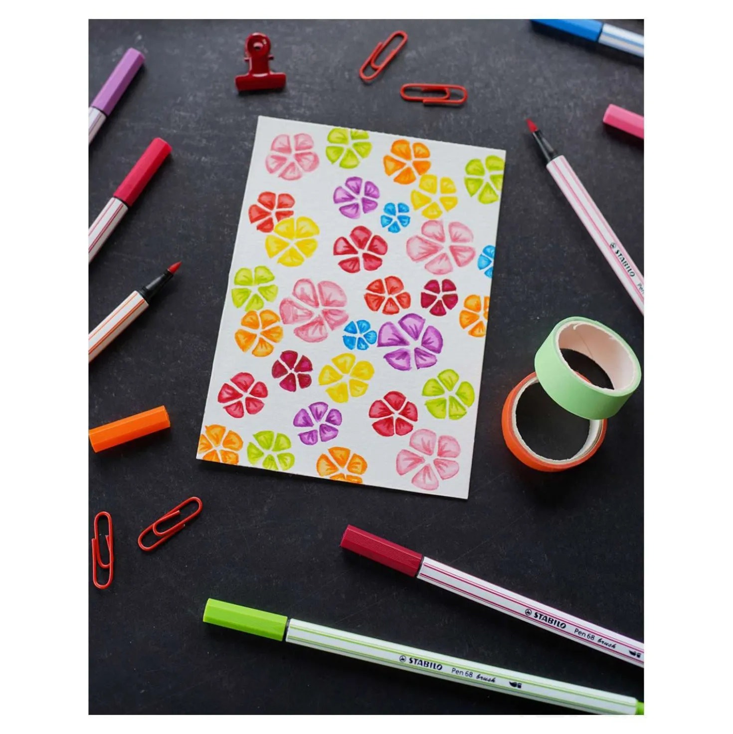 STABILO® Pen 68 brush Kunststoff-Etuis