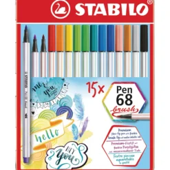 STABILO® Pen 68 brush Sets im Metalletui