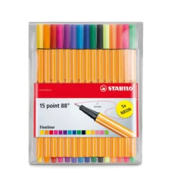 STABILO® point 88® Fineliner 15er-Set, inkl. 5 Neontönen
