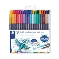 STAEDTLER® 3001 Doppelfasermaler mit Pinselspitze Sets