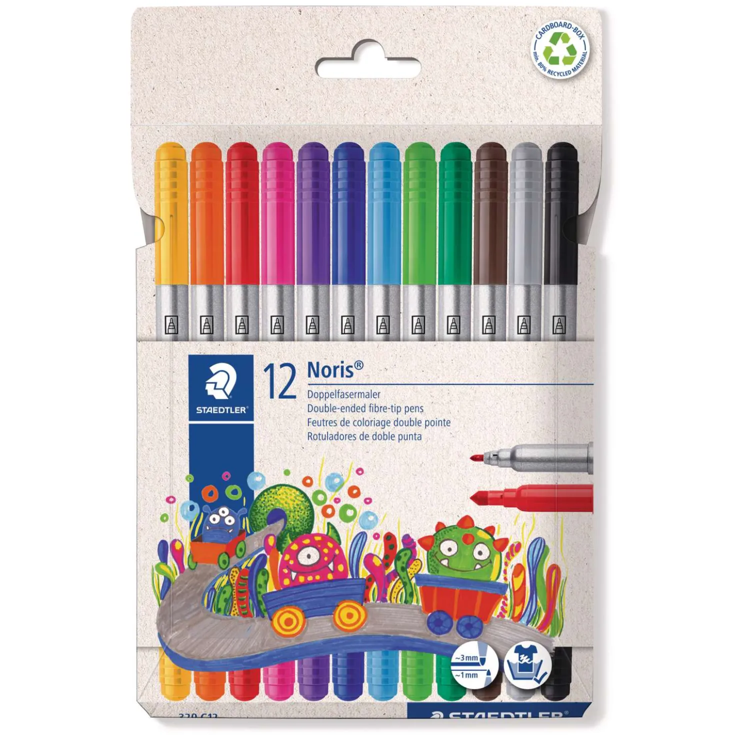 STAEDTLER® Noris® 320 Doppelfasermaler, 12er-Set