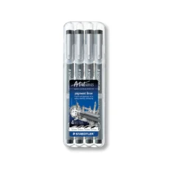 STAEDTLER® Pigment Liner 308, 4er-Etui Fineliner
