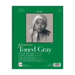 Strathmore® 400 Recycled Toned Skizzenblock, Grau
