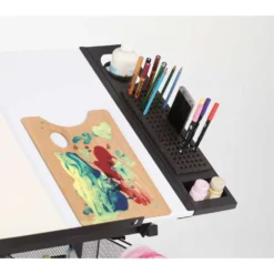 Studio Design Fusion Craft Zeichentisch inkl. Hocker, weiße Arbeitsfläche