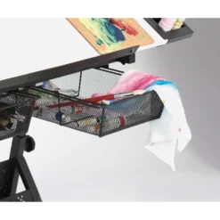 Studio Design Fusion Craft Zeichentisch inkl. Hocker, weiße Arbeitsfläche
