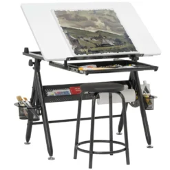 Studio Design Stiletto Zeichentisch inkl. Hocker