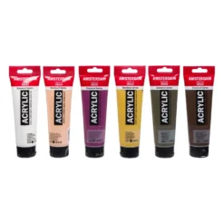 Talens AMSTERDAM All Acrylics Standard Series, 6 x 120 ml Portraitfarben-Set