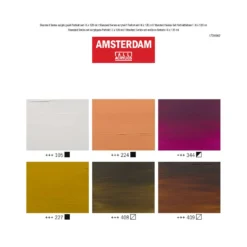 Talens AMSTERDAM All Acrylics Standard Series, 6 x 120 ml Portraitfarben-Set